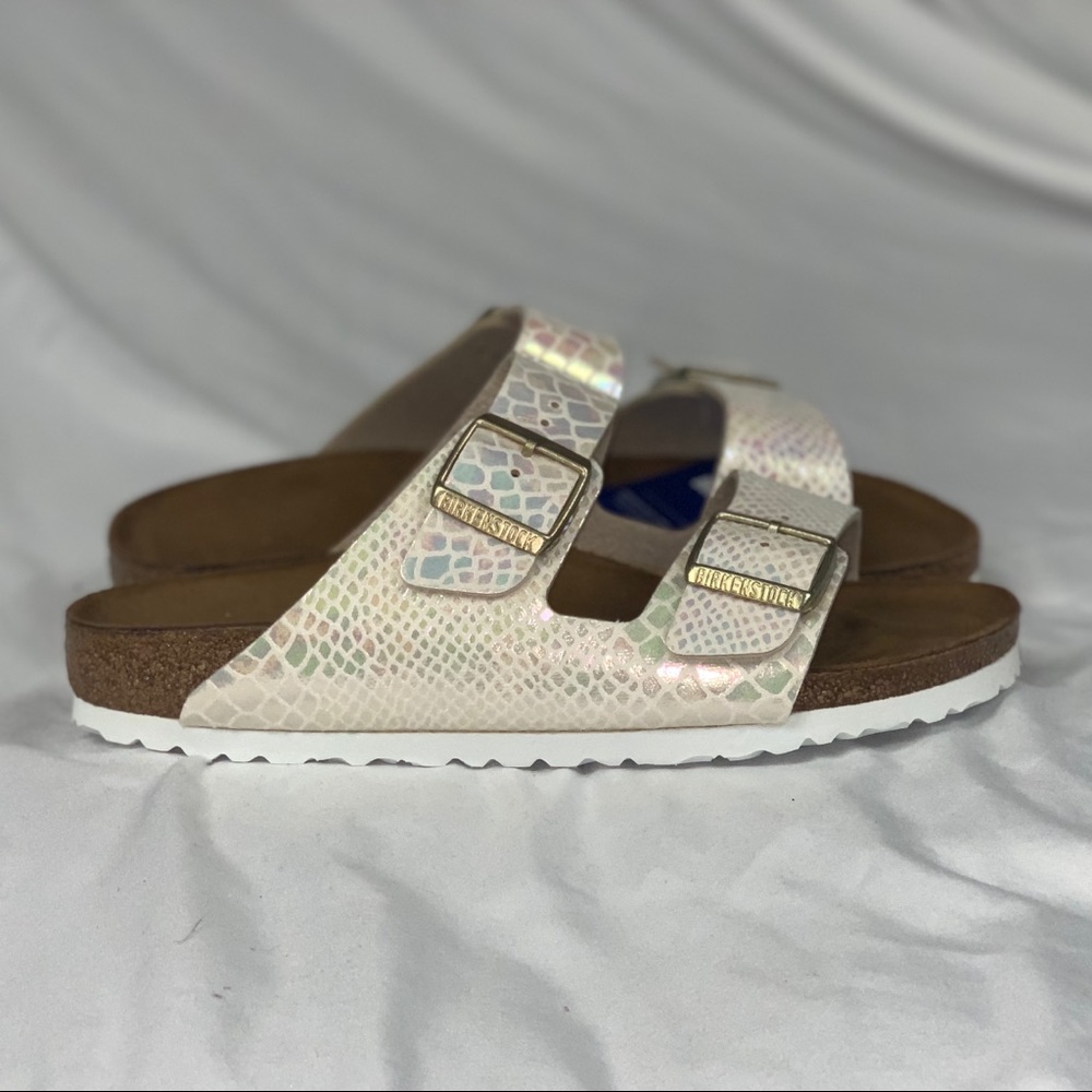 Birkenstock Arizona Iridescent Mermaid Sz 8 EU39